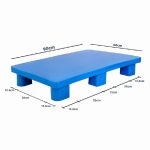 پالت پلاستیکی روی صاف 15*60*90 - تصویر 2