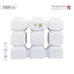 مخزن 1500 لیتری مکعبی آسان رو سه لایه هیدروفوب تهران پلیمر یارا - تصویر 4