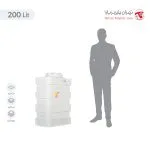 مخزن 200 لیتری مکعبی آسان رو سه لایه هیدروفوب تهران پلیمر یارا - تصویر 4