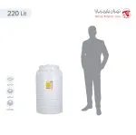 مخزن 220 لیتری عمودی سه لایه هیدروفوب تهران پلیمر یارا - تصویر 3