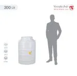 مخزن 300 لیتری عمودی سه لایه هیدروفوب تهران پلیمر یارا - تصویر 3