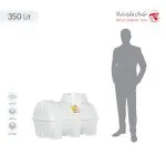 مخزن 350 لیتری افقی سه لایه تهران پلیمر یارا - تصویر 4