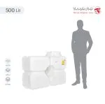 مخزن 500 لیتری مکعبی افقی آسان رو سه لایه هیدروفوب تهران پلیمر یارا - تصویر 5