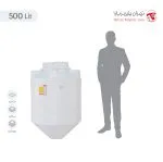 مخزن 500 لیتری قیفی تک لایه هیدروفوب تهران پلیمر یارا - تصویر 3