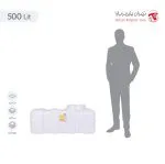 مخزن 500 لیتری مکعبی سه لایه هیدروفوب تهران پلیمر یارا - تصویر 5