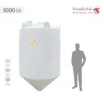 مخزن 5000 لیتری قیفی تک لایه هیدروفوب تهران پلیمر یارا - تصویر 3