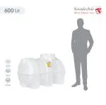 مخزن 600 لیتری افقی سه لایه تهران پلیمر یارا - تصویر 4